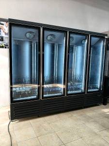 ΒΙΤΡΙΝΑ ΑΝΑΨΥΚΤΙΚΩΝ ΤΕΤΡΑΠΛΗ 250Χ70Χ205CM LUXURY BLACK