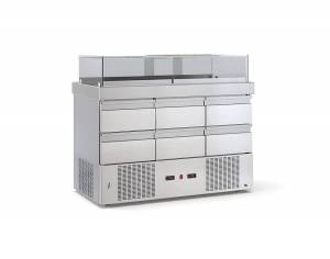 ΒΙΤΡΙΝΑ ΨΑΡΙΩΝ ΨΥΧΟΜΕΝΗ ΜΕ 6 ΣΥΡΤΑΡΙΑ 135Χ70Χ120CM ID